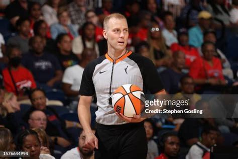 Referee, Tyler Ricks looks on during the game between the Los .